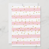 Roze Gold Llama Mama Baby shower Uitnodiging (Achterkant)