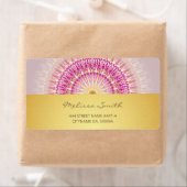 Roze Gold Mandala Etiket (Insitu)