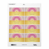 Roze Gold Mandala Etiket (Full Sheet)