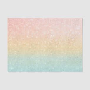 Roze Gold Mint Glitter Ombre Luxe Design Tissuepapier