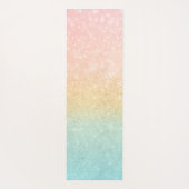 Roze Gold Mint Glitter Ombre Luxe Design Yogamat (Achterkant)