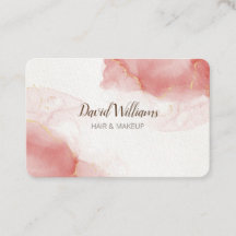 Roze Gold Modern Art Liquid Waterverf Business Ca