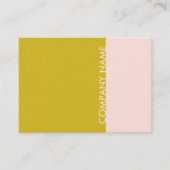 Roze Gold Modern Visitekaartje (Voorkant)