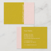 Roze Gold Modern Visitekaartje (Voorkant / Achterkant)