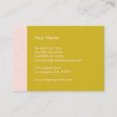 Roze Gold Modern Visitekaartje (Achterkant)