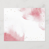 Roze Gold Moon Stars Baby shower Advice Card (Achterkant)