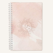 Roze & Gold Moon & Stars Self Love Journal