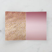 Roze Gold Ombre Leopard Print Kaart (Binnen)