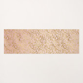 Roze Gold Ombre Leopard Print         Yogamat (Achterkant (horizontaal))