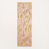 Roze Gold Ombre Leopard Print Yogamat (Voorkant)