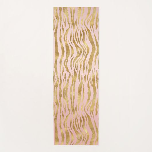 Roze Gold Ombre Leopard Print         Yogamat (Voorkant)