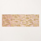 Roze Gold Ombre Leopard Print Yogamat (Voorkant (horizontaal))