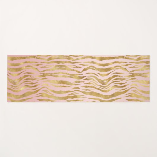 Roze Gold Ombre Leopard Print         Yogamat (Voorkant (horizontaal))