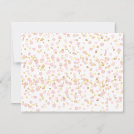 Roze Gold Overlay Moving Announcard (Achterkant)