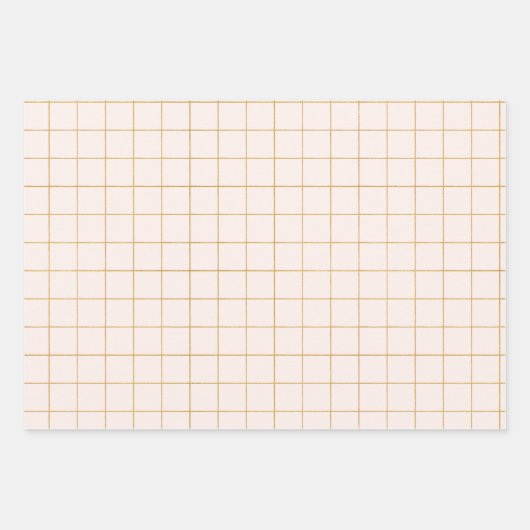 Roze Gold School Girl Wrapping Paper Set (Voorkant 2)