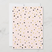 Roze & Gold Simple 21 21ste verjaardag Kaart (Achterkant)