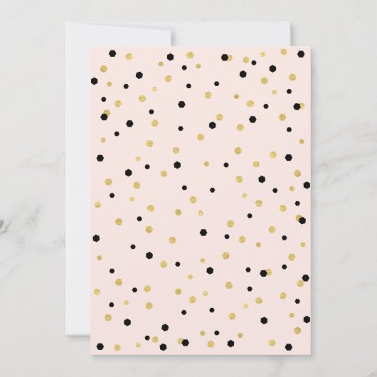 Roze & Gold Simple 21 21ste verjaardag Kaart (Achterkant)