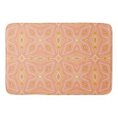 Roze Gold Zigzags Geometrisch Patroon Badmat (Voorkant)