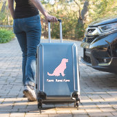 Roze Golden Retriever Dog Car Decal, Vinyl Sticker (Koffer Insitu)