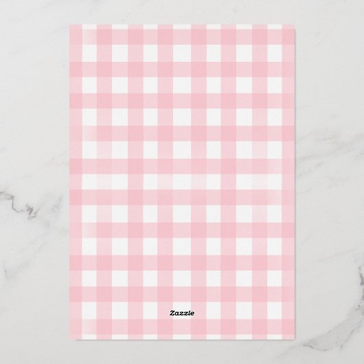 Roze Golden Retriever Puppy Pawty 1e verjaardag Folie Uitnodiging (Achterkant)