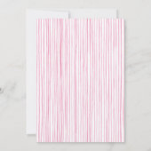 Roze Golf Baby Shower Uitnodiging (Achterkant)