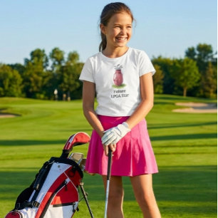 Roze Golf Bag Junior Meisje T-shirt