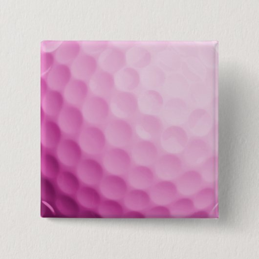 Roze Golf Ball Background Gepersonaliseerd Sjabloo Vierkante Button 5,1 Cm (Voorkant)