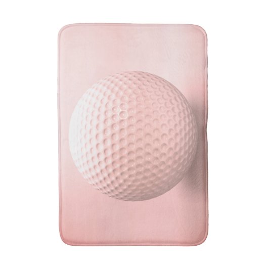 Roze Golf Ball Badmat (Voorkant Verticaal)