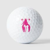 Roze Golf Ball Golfballen (Voorkant)