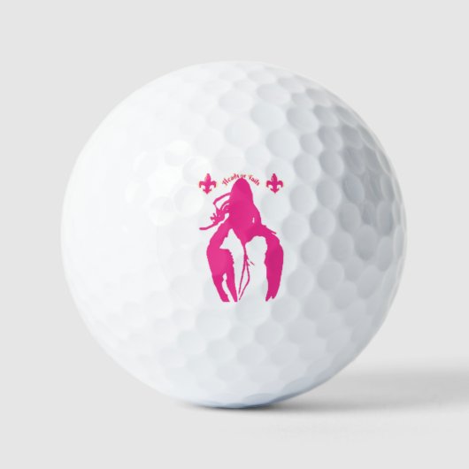 Roze Golf Ball Golfballen (Voorkant)