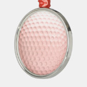 Roze Golf Ball Sport Metalen Ornament (Links)