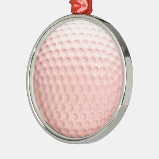 Roze Golf Ball Sport Metalen Ornament (Links)