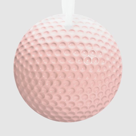 Roze Golf Ball Sport Ornament (achterkant)