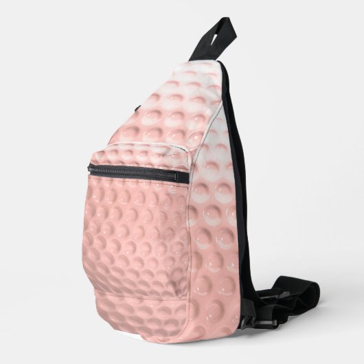 Roze Golf Ball Sport Sling Bag (Rechterhoek)