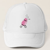 Roze Golf Caddy Trucker Pet (Voorkant)