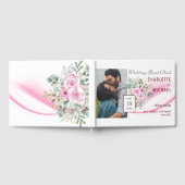 Roze Golf en Floral Weddenschap Gastenboek (Volledig)
