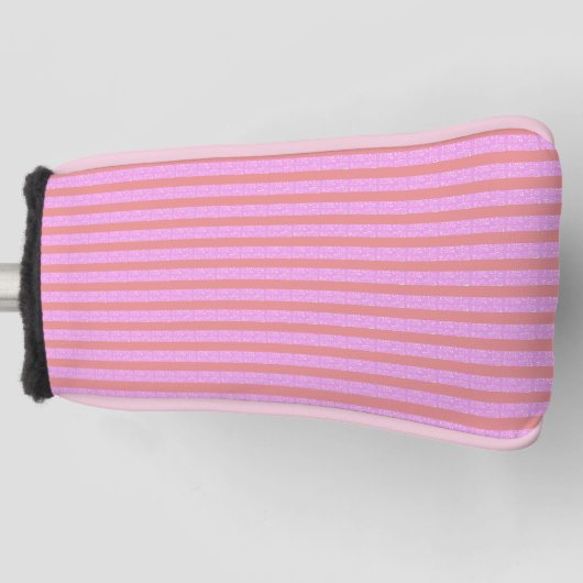 Roze Golf Head Hoesje Golfheadcover (Voorkant)