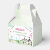 Roze Golf Meisje Verjaardag Favor Box Bedankdoosjes (Achterkant)