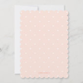 Roze Golf Thema Bloemen en harten Bruiloft Kaart (Achterkant)