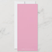 Roze Golf Ticket Golf Birthday Party Invitation Kaart (Achterkant)