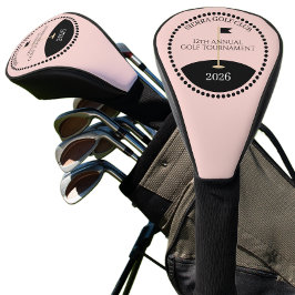 Roze Golf Toernooi Club Naam Golfheadcover