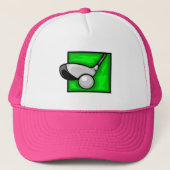 Roze Golf Trucker Pet (Voorkant)