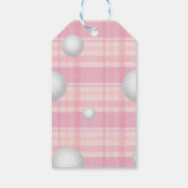 Roze Golf, tweede verjaardag Cadeaulabel (Achterkant)