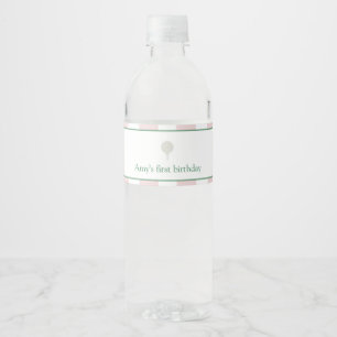 Roze Golf Verjaardag Water Fles Labels Waterfles Etiket