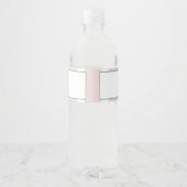 Roze Golf Verjaardag Water Fles Labels Waterfles Etiket (Achterkant)