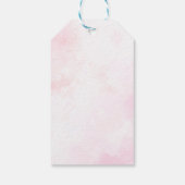 Roze Golf Verjaardagsfeestje Dank u Label Cadeaulabel (Achterkant)