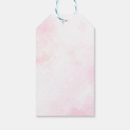 Roze Golf Verjaardagsfeestje Dank u Label Cadeaulabel (Achterkant)