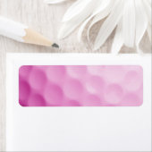 Roze Golfbal Achtergrond Gepersonaliseerd Sjabloon Etiket (Insitu)
