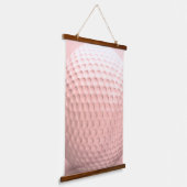Roze Golfbal Sport Hangend Wandkleed (Gebogen)