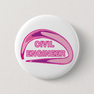 Roze Golfballen voor Civiel Ingenieurs Ronde Button 5,7 Cm